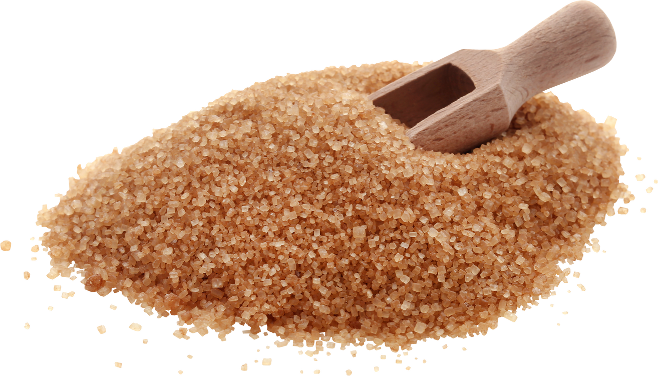 Brown Sugar with Wooden Scoop